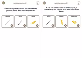 Voorbeeld - Speurtocht - Muziekinstrumenten Raadsels (groep 4 t/m 8) - Pagina 2