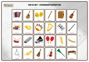 Voorbeeld - Wie is het - Muziekinstrumenten - Pagina 1