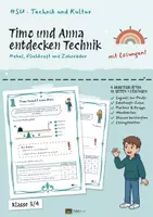 Vorschau - Unterrichtsreihen - Technik macht es leichter: Arbeitsblätter Sachunterricht 3/4, 41 S. + Lösungen - Deckblatt
