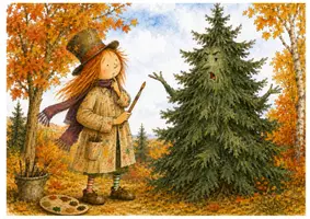 Vista previa - Hojas de trabajo - El otoño está en la escalera: tarjetas ilustradas para trabajar la canción - página 3