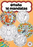 Vista previa - Manualidades / Dibujos para colorear - Mandalas de otoño con animales para colorear - Portada