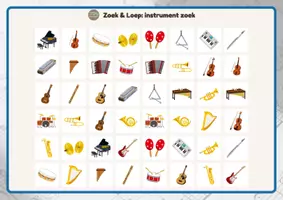 Voorbeeld - Zoek & Loep - Muziek instrumenten - Pagina 1