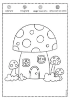 anteprima - Materiale per pittura e bricolage - Casette dei funghi – decorazioni per finestre d'autunno - Pagina 3