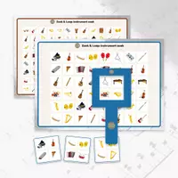 Voorbeeld - Zoek & Loep - Muziek instrumenten - Voorblad
