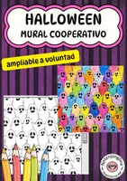 Vista previa - Hojas de trabajo - Fantasmas de Halloween para colorear: mural colectivo cooperativo - Portada
