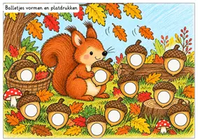 Voorbeeld - Werkbladen - Herfst kleimatten – fijne motoriek oefenen met klei - Pagina 3