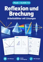 Vorschau - Arbeitsblätter - Reflexion und Brechung Physik Klasse 7-8 - Deckblatt