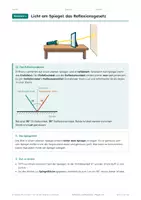 Vorschau - Arbeitsblätter - Reflexion und Brechung Physik Klasse 7-8 - Seite 3