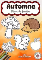 Aperçu - Matériel pour travaux manuels / dessin - Décos de fenêtre d'automne – coloriages d'automne - Page de couverture