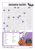 Vorschau - Arbeitsblätter - Halloween Suchsel / Buchstabengitter - Seite 2
