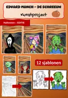 Voorbeeld - Tekenen en knutsel sjablonen - Halloween kunstproject – De Schreeuw van Edvard Munch - Voorblad