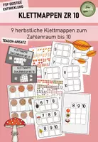 Vorschau - Arbeitsblätter - Klettmappen / TEACCH-Mappen "Herbst" zum Zahlenraum bis 10 - Deckblatt