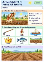 Vorschau - Arbeitsblätter - Jesus erzählt vom Schatz im Feld | Religion Klasse 1 Arbeitsblätter | Evangelische Religionslehre | 10 Arbeitsblätter als PDF - Seite 1