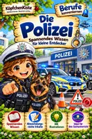 Vorschau - Mal- und Bastelvorlagen - Materialpaket - Polizei | Lernheft & Malbuch – Berufe kennenlernen - Seite 1