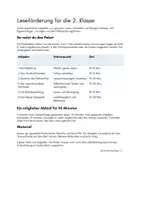 Vorschau - Arbeitsblätter - Leseförderung; Lesen und Verstehen, Klasse 2 - Seite 1