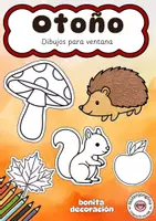 Vista previa - Manualidades / Dibujos para colorear - Otoño: dibujos para colorear y decorar la ventana - Portada