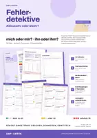 Vorschau - Arbeitsblätter - Akkusativ oder Dativ? A1–B1 | Fehlerdetektive DaF/DaZ - Deckblatt