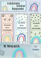 Vorschau - Anderer Materialtyp - 16 Lesezeichen Schulstart Geschenk back to school (für Schülerinnen und Schüler) - Deckblatt