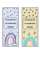 Vorschau - Anderer Materialtyp - 16 Lesezeichen Schulstart Geschenk back to school (für Schülerinnen und Schüler) - Seite 3
