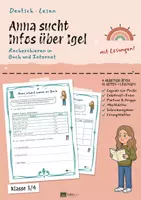 Vorschau - Unterrichtsreihen - Infos suchen – Arbeitsblätter Deutsch Klasse 3/4 - Deckblatt