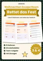 Vorschau - Arbeitsblätter - Krimi Rätsel Klasse 3 und 4 Bundle | Detektiv, Escape, Lesen, Rechnen, Knobeln - Seite 1