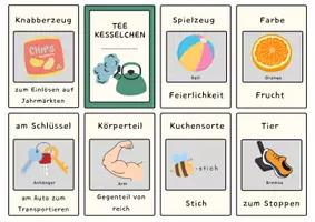 Vorschau - Spiele - Teekesselchen Rätsel Bilderkarten - Seite 1