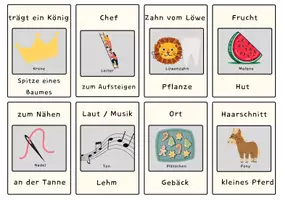 Vorschau - Spiele - Teekesselchen Rätsel Bilderkarten - Deckblatt