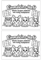 Vorschau - Arbeitsblätter - Das kleine Einmaleins - 1x1 Übungsheft Arbeitsblätter zum Üben & Festigen - Deckblatt