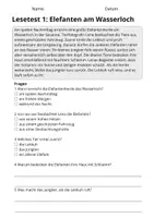 Vorschau - Stundenentwürfe - Lesetest Materialpaket Klasse 3 Tiere | 5 Materialien mit Fragen & Lösungen - Seite 3