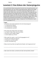 Vorschau - Arbeitsblätter - Lesetest Klasse 3 – Polartiere | 10 Lesetexte mit Fragen & Lösungen - Seite 3