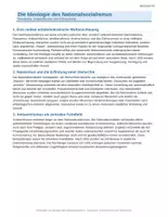 Vorschau - Arbeitsblätter - Die Ideologie im NS-Reich, Geschichte - Seite 1