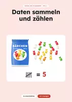 Vorschau - Arbeitsblätter - Daten sammeln und zählen - Deckblatt