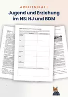 Vorschau - Arbeitsblätter - Arbeitsblatt: Die NS-Jugendorganisationen: HJ und BDM - Deckblatt