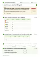 Vorschau - Arbeitsblätter - Relative Häufigkeit und Kreisdiagramme - Seite 2