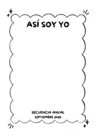 Vista previa - Otros - "ASÍ SOY YO" SECUENCIA ANUAL CURSO 26-27 - Portada