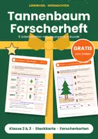 Vorschau - Arbeitsblätter - Weihnachten Tannenbaum Freebie 2/3 - Deckblatt