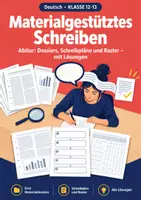 Vorschau - Arbeitsblätter - Materialgestütztes Schreiben Abitur - Deckblatt