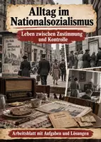 Vorschau - Arbeitsblätter - Alltag im Nationalsozialismus, Geschichte - Deckblatt