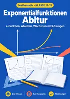 Vorschau - Arbeitsblätter - Exponentialfunktionen Abitur – Übungen - Deckblatt