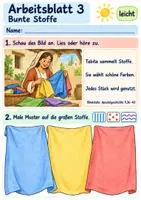 Vorschau - Arbeitsblätter - Tabita hilft vielen Menschen | Religion Klasse 1 Arbeitsblätter | Evangelische Religionslehre | 10 Arbeitsblätter als PDF - Seite 3