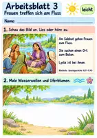 Vorschau - Arbeitsblätter - Lydia öffnet ihr Haus | Religion Klasse 1 Arbeitsblätter | Evangelische Religionslehre | 10 Arbeitsblätter als PDF - Seite 3