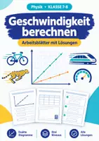 Vorschau - Arbeitsblätter - Geschwindigkeit berechnen Physik Klasse 7 - Deckblatt