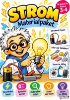 Vorschau - Unterrichtsreihen - Strom – großes Materialpaket für die Grundschule | Doktor Dingsda - Deckblatt
