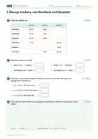 Vorschau - Arbeitsblätter - Den Umfang berechnen - Seite 3