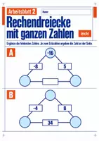 Vorschau - Arbeitsblätter - Rechendreiecke mit ganzen Zahlen Klasse 5 Gymnasium | Mathematik Sekundarstufe I | 10 Arbeitsblätter mit Lösungen als PDF - Seite 2