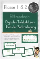 Vorschau - Fördermaterial/Inklusion - Zahlzerlegung: Digitales Tafelbild - Deckblatt