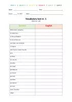 Vorschau - Test - Access 1 - Vokabeltest (Materialpaket) - Seite 1