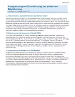 Vorschau - Arbeitsblätter - Ausgrenzung und Entrechtung der jüdischen Bevölkerung - Seite 1