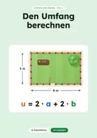Vorschau - Arbeitsblätter - Den Umfang berechnen - Deckblatt
