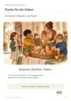 Vorschau - Unterrichtsreihen - Erntedank Religion Klasse 1–2 | Danke für die Gaben | Bildkarten & Arbeitsblätter - Seite 1